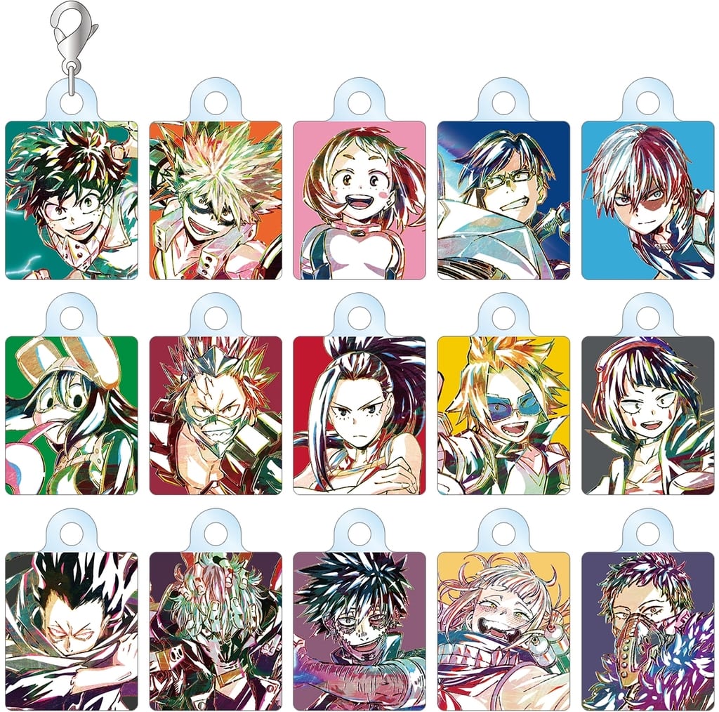 Katsuki Bakugo, etc. My Hero Academia Ani-Art Part 3 Full-Body Ver. Trading Acrylic Charms All 15 Types Set Charm [USED]