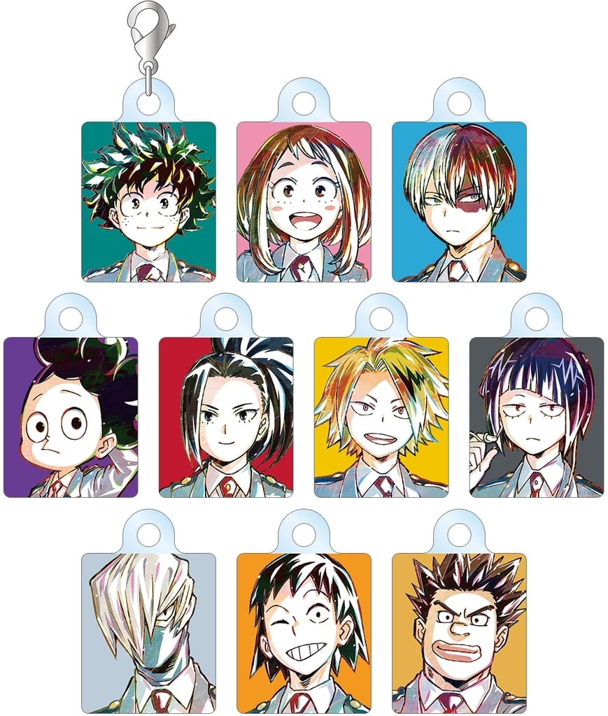 My Hero Academia Izuku Midoriya & Others Trading Ani-Art Part 4 Vol.2 Acrylic Charms Ver.A All 10 Types Set Charm [USED]