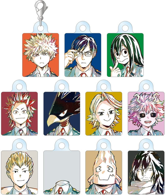 Katsuki Bakugo, etc. My Hero Academia Ani-Art Part 4 Vol.2 Trading Acrylic Charms Ver.B All 11 Types Set Charm [USED]