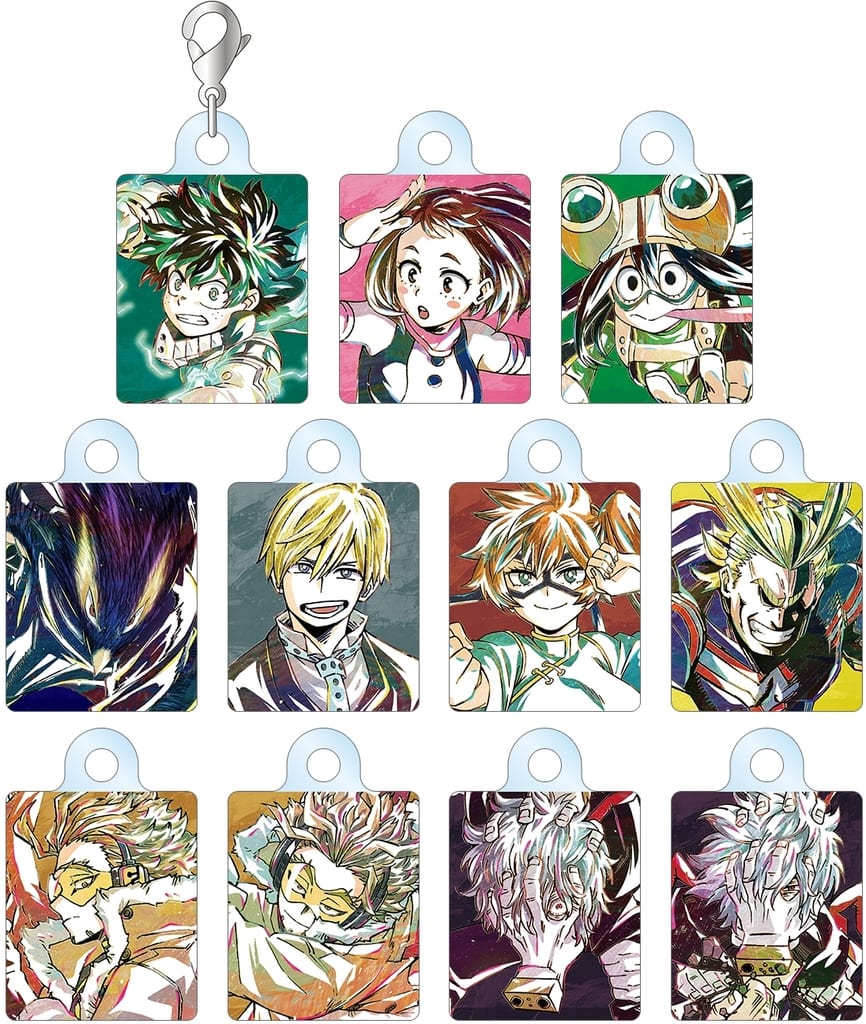 Izuku Midoriya, etc. My Hero Academia Ani-Art Part 5 Trading Acrylic Charms Ver.A All 11 Types Set Charm [USED]