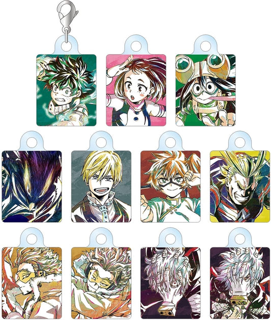 Izuku Midoriya, etc. My Hero Academia Ani-Art Part 5 Trading Acrylic Charms Ver.A All 11 Types Set Charm [USED]