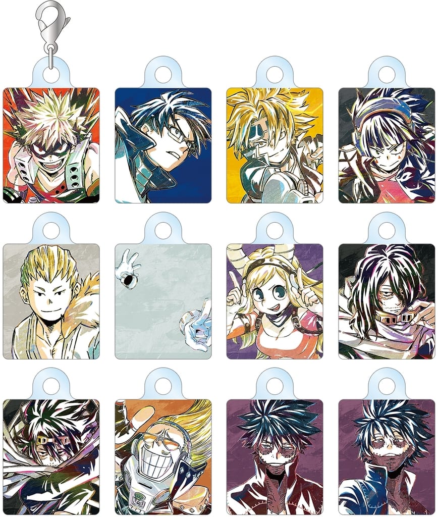 Katsuki Bakugo, etc. My Hero Academia Ani-Art Part 5 Trading Acrylic Charms Ver.B All 12 Types Set Charm [USED]