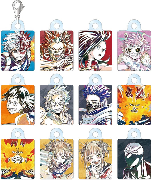 Shoto Todoroki, etc. My Hero Academia Ani-Art Part 5 Trading Acrylic Charms Ver.C All 12 Types Set Charm [USED]