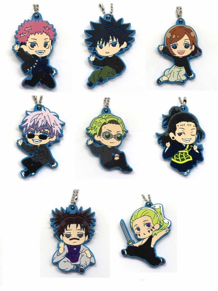 Satoru Gojo, etc. Jujutsu Kaisen Defo Rubber! Hands Up Style Keychain All 8 Types Set Key Chain [USED]