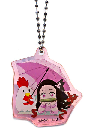 Nezuko Kamado Demon Slayer: Kimetsu no Yaiba Acrylic Key Chain LAWSON Limited Key Chain [USED]