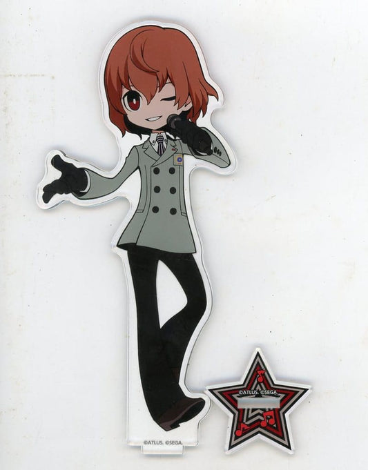 Persona 5 Tactica Goro Akechi Acrylic Stand Persona 3 Reload & Persona 5 Tactica Karaoke Manekineko Exclusive Acrylic Stands [USED]