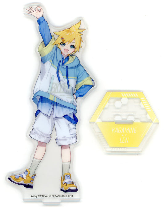 Len Kagamine Street no Sekai Hatsune Miku: Colorful Stage! 2024 Only Shop Illustration Acrylic Stand Only Shop Limited Acrylic Stands [USED]