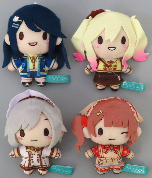 Ichika Hoshino, etc. Hatsune Miku: Colorful Stage! Fuwapuchi Mascot Leo/Need EX x Sanrio Characters All 4 Types Set Key Chain [USED]