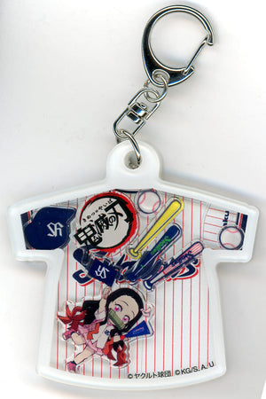 Nezuko Kamado Tokyo Yakult Swallows X Demon Slayer: Kimetsu No Yaiba Shakashaka Acrylic Key Chain Key Chain [USED]