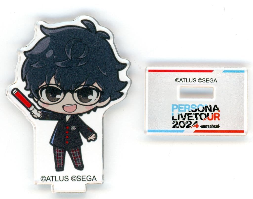 Persona Series Protagonist P5 Chibi Acrylic Stand PERSONA LIVE TOUR 2024: more ahead Exclusive Trading Gacha Acrylic Stands [USED]