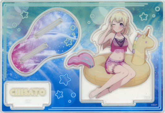 Chisato Shirasagi BanG Dream! Girls Band Party! Diorama Acrylic Stand Summer Night Party! Version Summer Night Party! in Gamers Exclusive Acrylic Stand [USED]