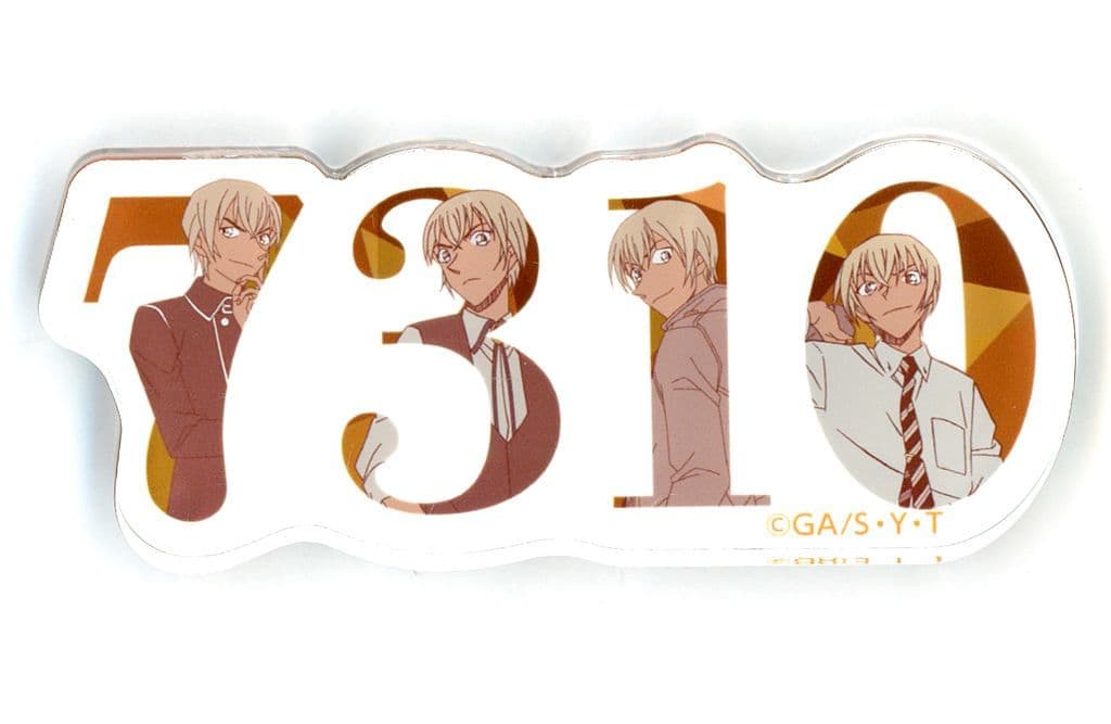Toru Amuro Detective Conan Number Acrylic Plate Acrylic Stand [USED]