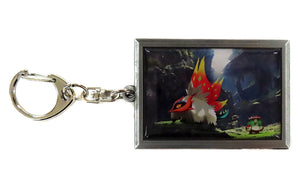 Ancient A Pokemon Scarlet Violet Metal Keychain Strange Paradox Pokemon Center Limited Key Chain [USED]