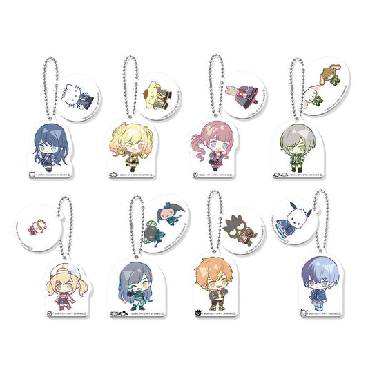 Ichika Hoshino, etc. Hatsune Miku: Colorful Stage! X Sanrio Characters Capsule Mini Character W Keychain Collection Vol.1 All 8 Types Set Key Chain [USED]