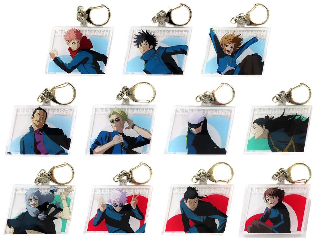 Satoru Gojo, etc. Jujutsu Kaisen Trading Acrylic Keychains Juju Fes 2024 Limited All 11 Types Set Key Chain [USED]