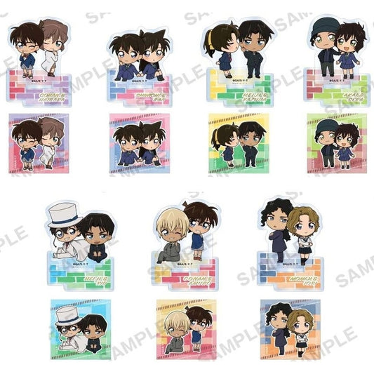 Conan Edogawa Ai Haibara Detective Conan Petit Acrylic Stand Duo Colle Box Ver. All 7 Types Set Acrylic Stand [USED]
