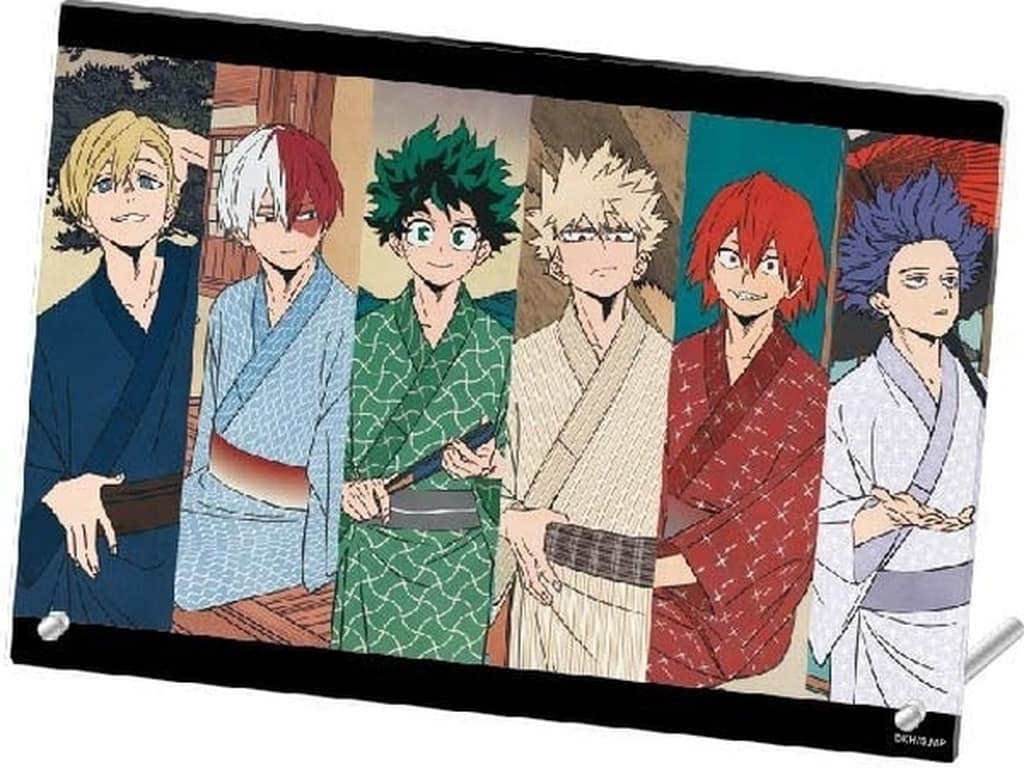 My Hero Academia Izuku Midoriya & Others Acrylic Panel Acrylic Stands [USED]