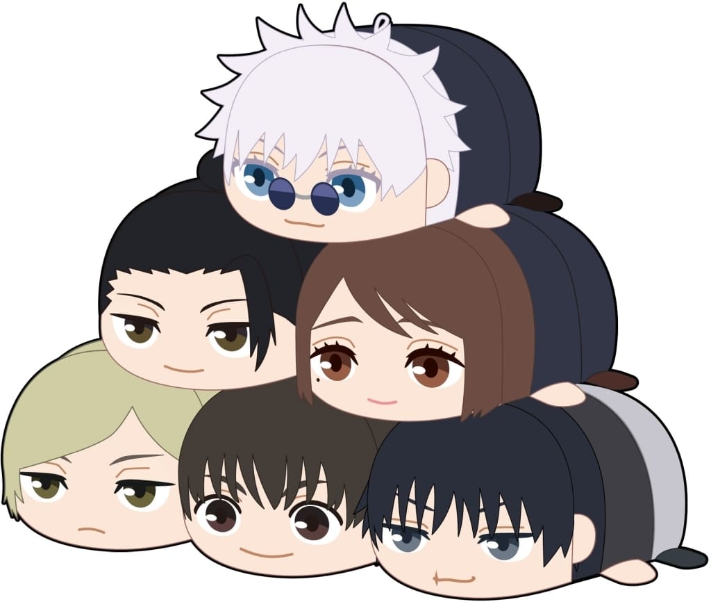 Satoru Gojo, etc. Jujutsu Kaisen Potekoro Mascot All 6 Types Set Key Chain [USED]