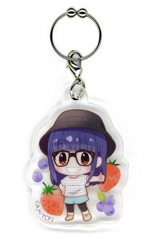 Chiaki Ogaki Laid-Back Camp Season 3 Minnano Kuji Glass Marker Prize E Key Chain [USED]