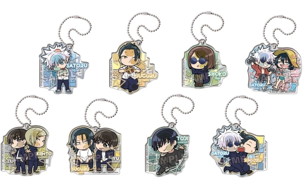 Satoru Gojo, etc. Jujutsu Kaisen Season 2 Pita! Deformed Episode Acrylic Keychain All 8 Types Set Key Chain [USED]