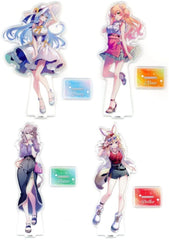 Yukihana Lamy, etc. VTuber Hololive Big Acrylic Stand Neporabo - Outing Ver. Gigo Limited All 4 Types Set Acrylic Stands [USED]