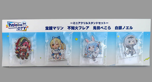 VTuber Hololive Houshou Marine & Others Hololive 3rd Generation Mini Acrylic Stand Hololive City'24 Exclusive Set of 4 Acrylic Stands [USED]