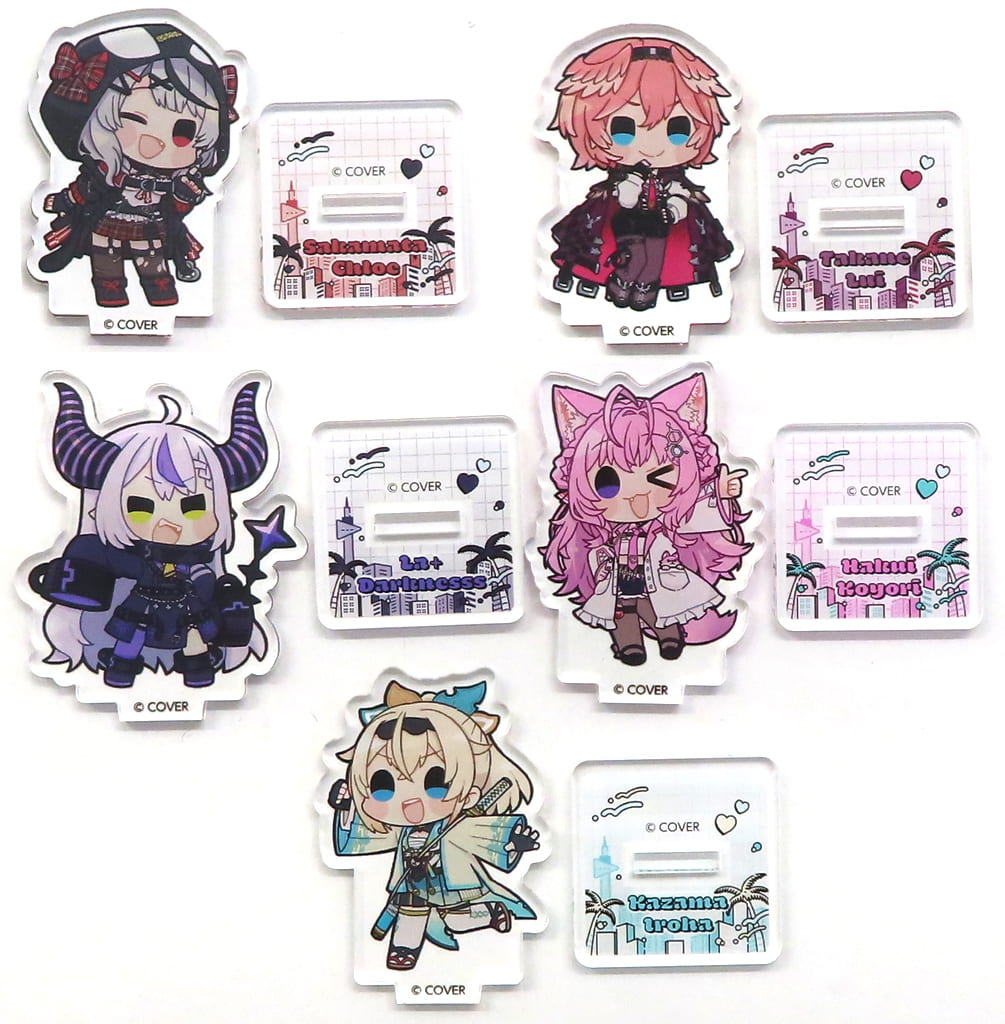 La+ Darknesss, etc. VTuber Hololive Secret Society holoX Mini Acrylic Stand Hololive City'24 Exclusive 5 Piece Set Acrylic Stands [USED]