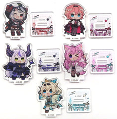 La+ Darknesss, etc. VTuber Hololive Secret Society holoX Mini Acrylic Stand Hololive City'24 Exclusive 5 Piece Set Acrylic Stands [USED]