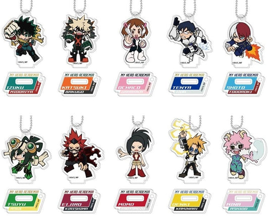 Tsuyu Asui, etc. My Hero Academia Stand Mini Acrylic Keychain Vol.9 A All 10 Types Set Key Chain [USED]