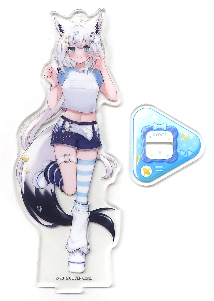 Shirakami Fubuki Gyaru-Inspired Outfit VTuber Hololive Acrylic Stand LAWSON Limited Acrylic Stands [USED]