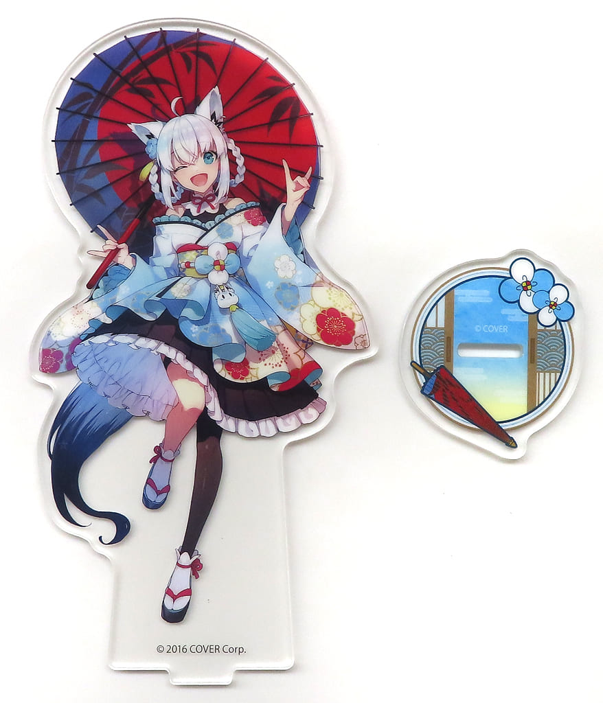 Shirakami Fubuki Asian-Inspired Outfit VTuber Hololive Acrylic Stand LAWSON Limited Acrylic Stands [USED]