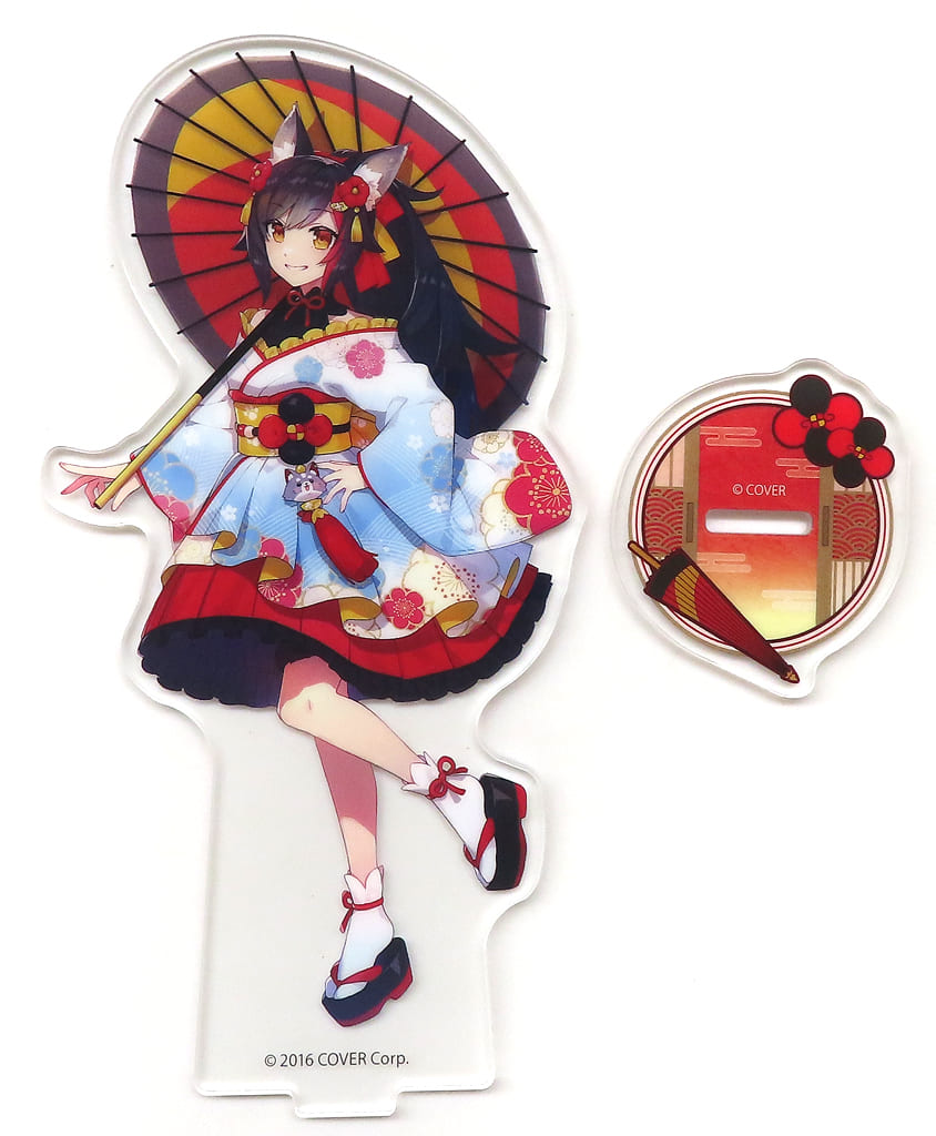 Ookami Mio Asian-Inspired Outfit VTuber Hololive Acrylic Stand LAWSON Limited Acrylic Stands [USED]