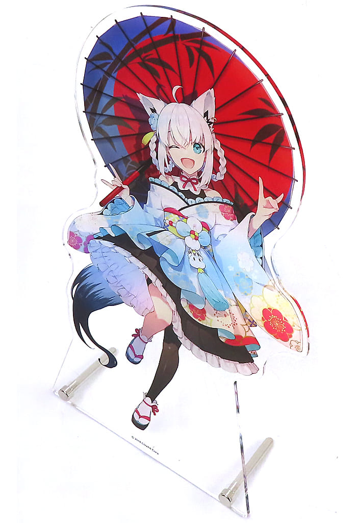 Shirakami Fubuki Asian-Inspired Outfit VTuber Hololive Big Acrylic Stand Lawson Loppi HMV & Books Online Limited Acrylic Stands [USED]