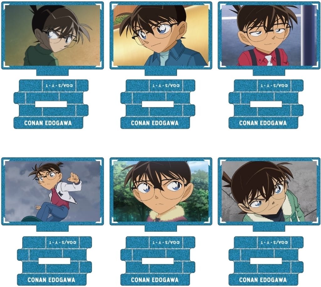 Conan Edogawa, etc. Detective Conan Metallic Mini Acrylic Stand Scene Trading Ver. Edogawa Conan Collection Vol.4 All 6 Types Set Acrylic Stand [USED]