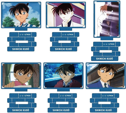 Shinichi Kudo, etc. Detective Conan Metallic Mini Acrylic Stand Scene Trading Ver. Shinichi Kudo Collection Vol.4 All 6 Types Set Acrylic Stand [USED]