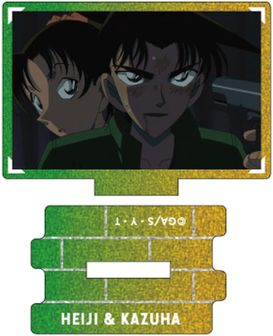 Hattori Heiji Kazuha Toyama B Detective Conan Metallic Mini Acrylic Stand Scene Trading Ver. Heiji & Kazuha Collection Vol.4 Acrylic Stand [USED]