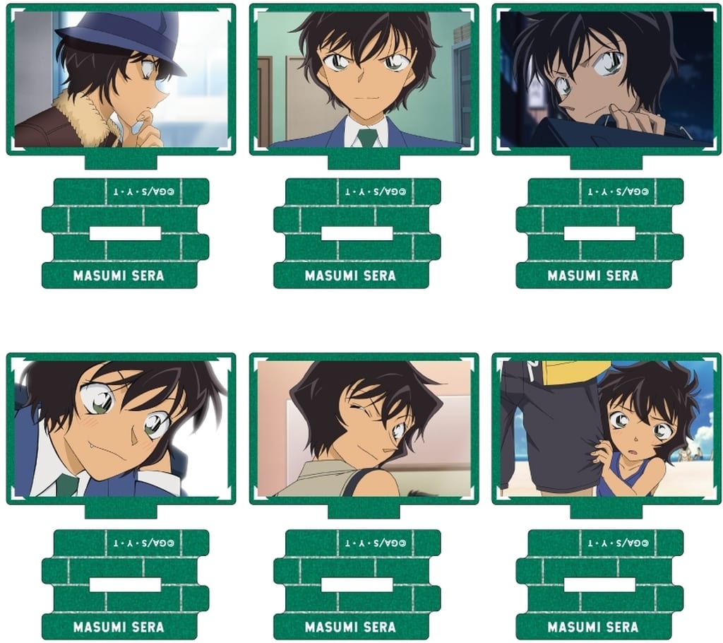 Masumi Sera, etc. Detective Conan Metallic Mini Acrylic Stand Scene Trading Ver. Masumi Sera Collection Vol.4 All 6 Types Set Acrylic Stand [USED]
