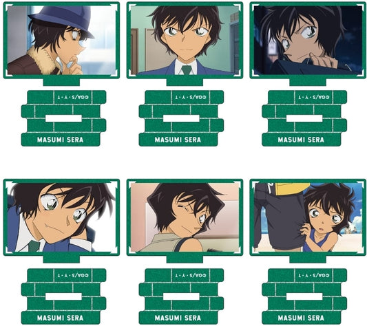 Masumi Sera, etc. Detective Conan Metallic Mini Acrylic Stand Scene Trading Ver. Masumi Sera Collection Vol.4 All 6 Types Set Acrylic Stand [USED]