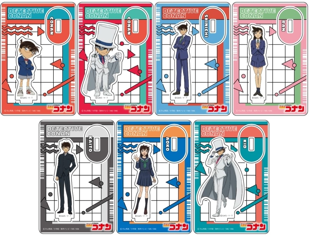 Conan Edogawa, etc. Detective Conan Trading Mini Acrylic Stand L All 7 Types Set Acrylic Stand [USED]