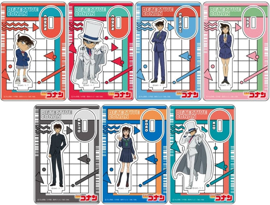 Conan Edogawa, etc. Detective Conan Trading Mini Acrylic Stand L All 7 Types Set Acrylic Stand [USED]
