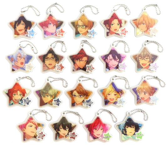 Subaru Akehoshi, etc. Ensemble Stars! Kyuvic Plate Keychain Part 9 All 19 Types Set Key Chain [USED]