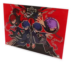 Persona 5 Tactica Joker & Others A4 Acrylic Panel Weekly Famitsu Collection ATLUS FES Exclusive Acrylic Stands [USED]
