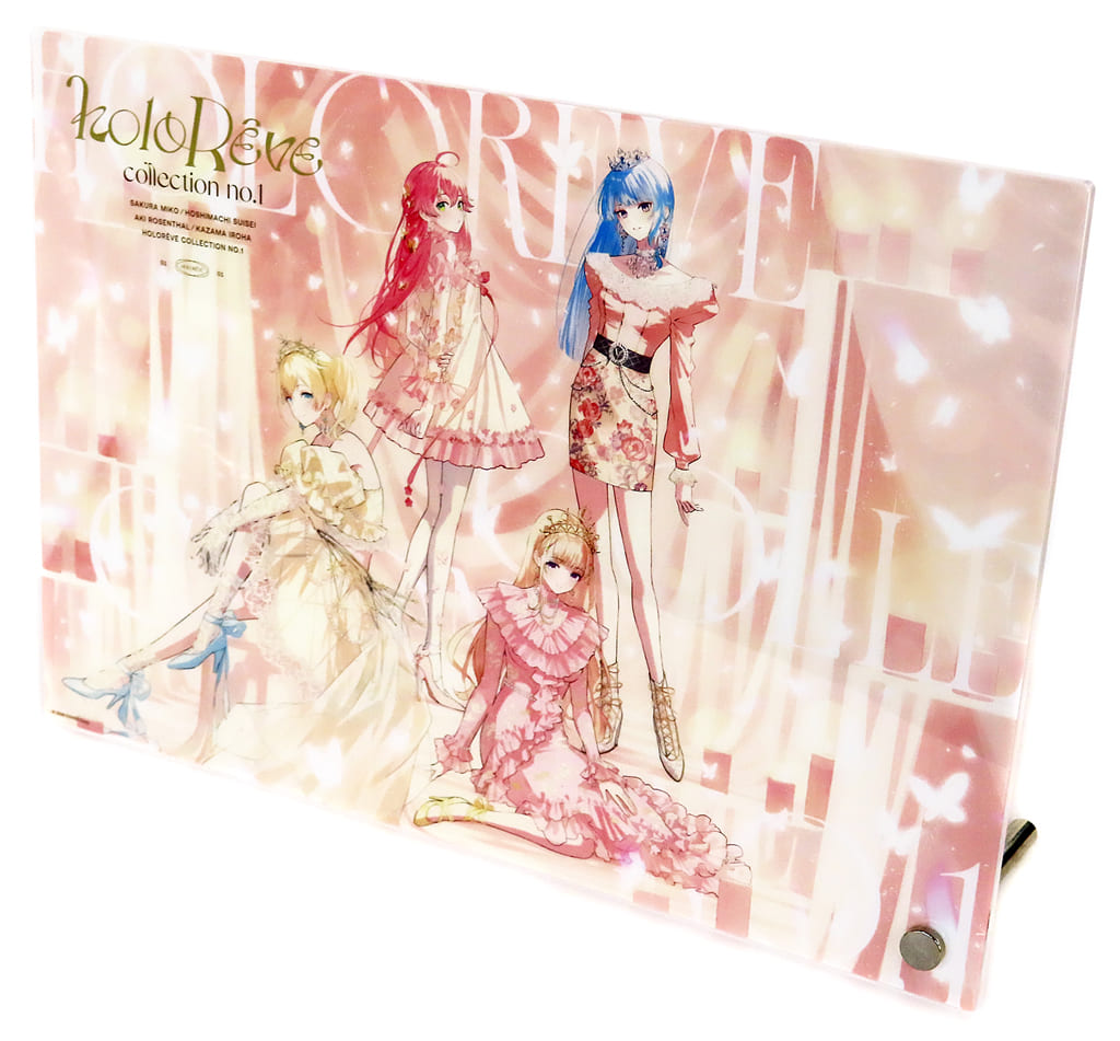 Aki Rosenthal, etc. VTuber Hololive HoloReve Collection No.1 Acrylic Panel Only Shop & Fair Exclusive Acrylic Stands [USED]