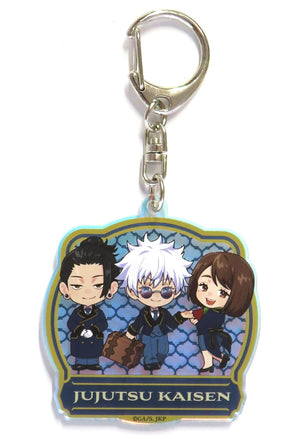 Satoru Gojo, etc. Secret Jujutsu Kaisen Kaigyoku Gyokusetsu Trading Acrylic Keychains Sunshine City Prince Hotel Limited Key Chain [USED]