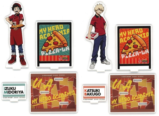 My Hero Academia THE MOVIE: You're Next Izuku Midoriya & Others Acrylic Stand Limited To Pizzeria Present Campaign Prize A 2 Types set Acrylic Stands [USED]