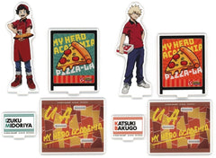 My Hero Academia THE MOVIE: You're Next Izuku Midoriya & Others Acrylic Stand Limited To Pizzeria Present Campaign Prize A 2 Types set Acrylic Stands [USED]