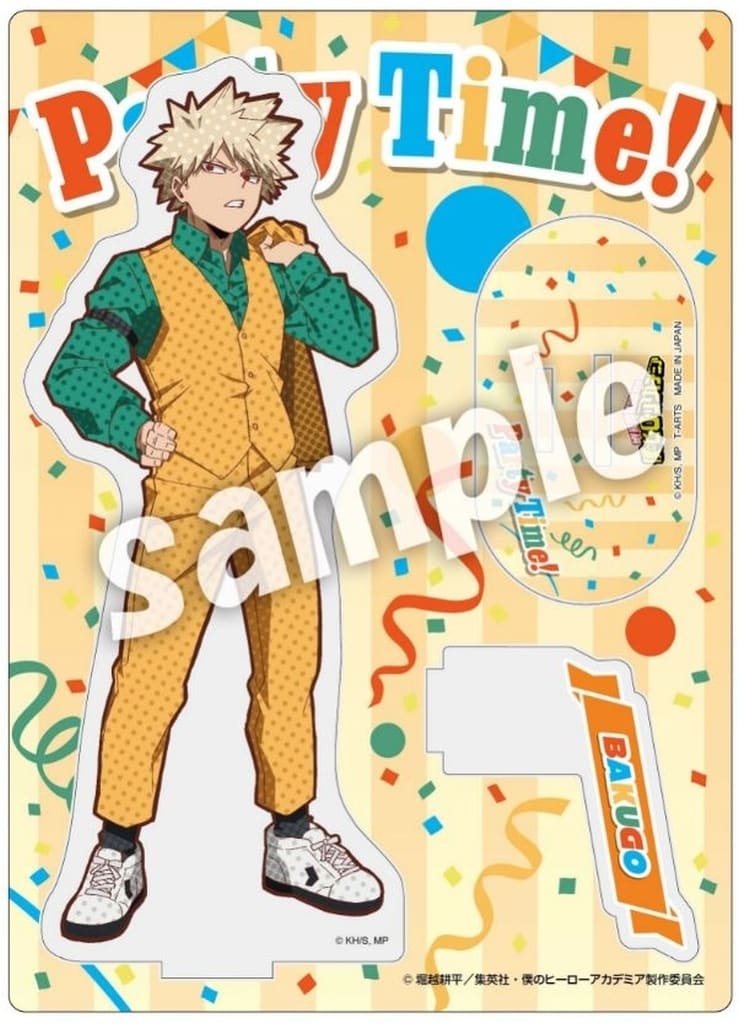 My Hero Academia Katsuki Bakugo Party Time! Acrylic Stand Plate Acrylic Stands [USED]