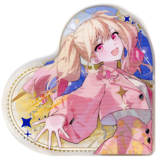 Saki Tenma Hatsune Miku: Colorful Stage! Heart-Shaped Acrylic Block 4th Anniversary Thanksgiving Limited Acrylic Stands [USED]
