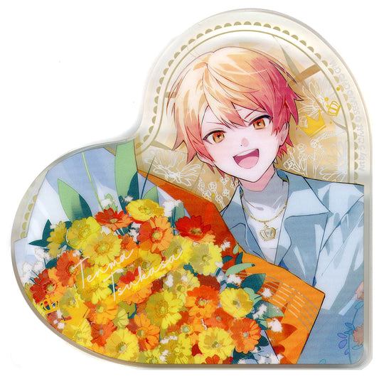 Tsukasa Tenma Hatsune Miku: Colorful Stage! Heart-Shaped Acrylic Block 4th Anniversary Thanksgiving Limited Acrylic Stands [USED]