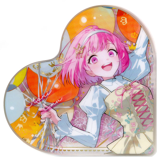 Emu Otori Hatsune Miku: Colorful Stage! Heart-Shaped Acrylic Block 4th Anniversary Thanksgiving Limited Acrylic Stands [USED]